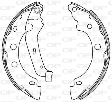 OPEN PARTS Комплект тормозных колодок BSA2012.00